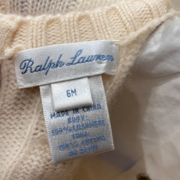 Ralph Lauren Cashmere Woven-Collar Coverall - Picture 4 of 8
